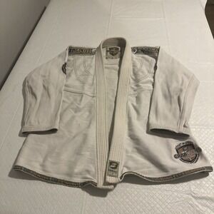 Grab & Pull Kimono Mens Premium 3 Cotton White  Gi Martial Arts Brighton UK